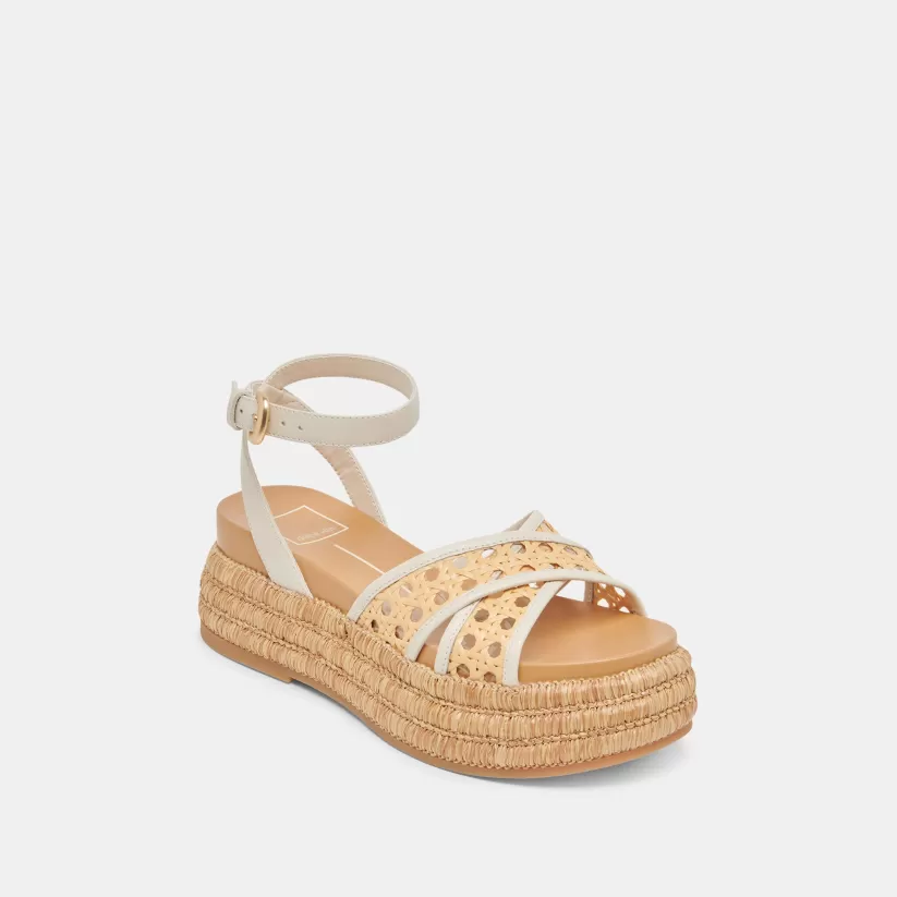 Sandals | Dolce Vita WRILEY SANDALS CREME WOVEN RAFFIA CREMEWOVENRAFFIA
