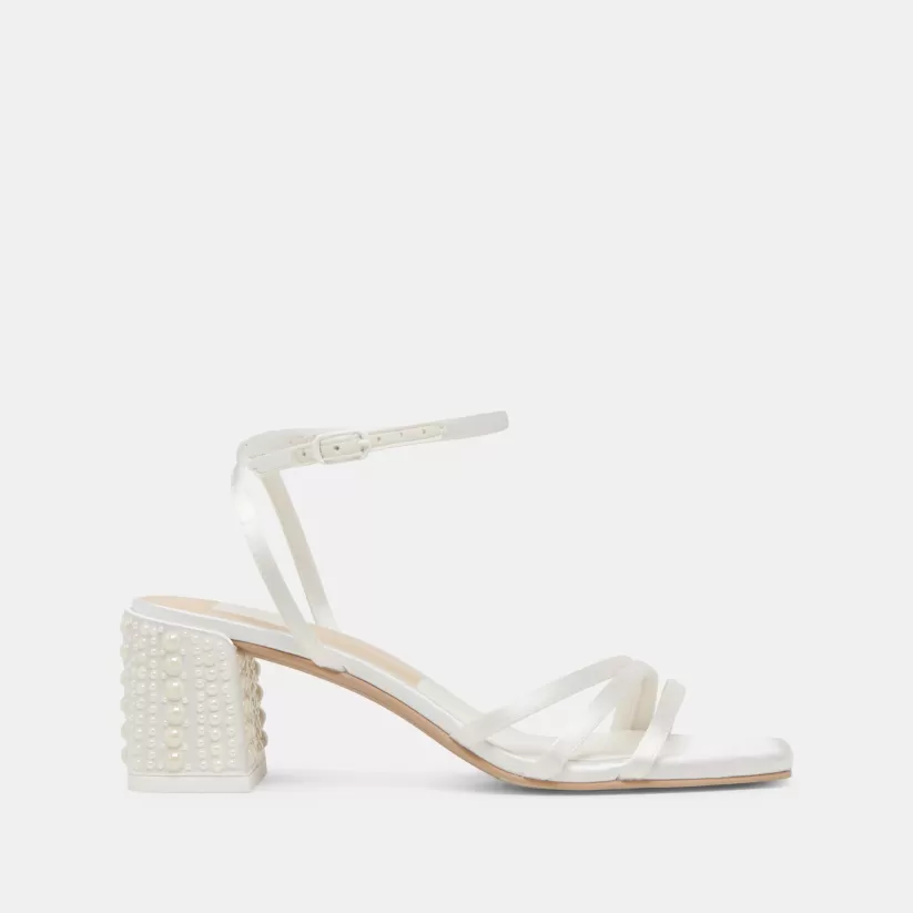 Heels | Dolce Vita YSABEL PEARL HEELS TRUE WHITE SATIN TRUEWHITESATIN