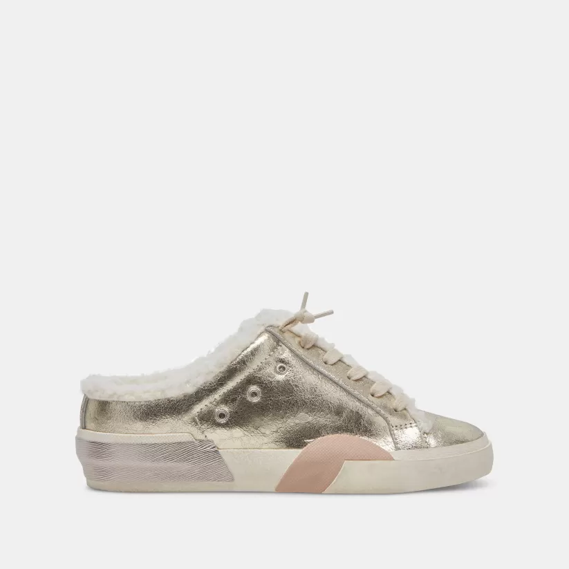 Make It Metallic | Mules & Clogs | Dolce Vita ZANTEL SNEAKERS PLATINUM DISTRESSED LEATHER PLATINUMDISTRESSEDLEATHER