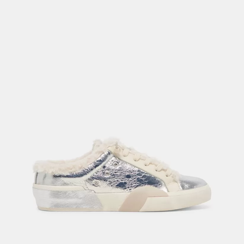 Make It Metallic | Mules & Clogs | Dolce Vita ZANTEL SNEAKERS SILVER MULTI DISTRESSED LEATHER SILVERMULTIDISTRESSEDLEATHER