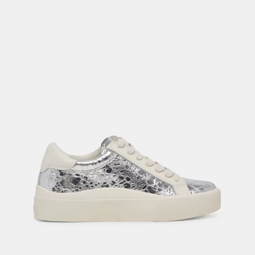Sneakers | Dolce Vita ZAYN 360 SNEAKERS SILVER DISTRESSED LEATHER SILVERDISTRESSEDLEATHER