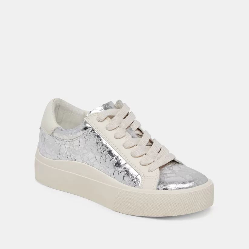 Sneakers | Dolce Vita ZAYN 360 SNEAKERS SILVER DISTRESSED LEATHER SILVERDISTRESSEDLEATHER