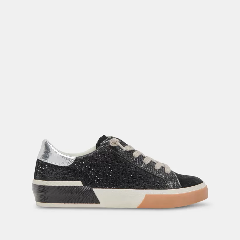 Sneakers | Dolce Vita ZINA CRYSTAL SNEAKERS BLACK SUEDE BLACKSUEDE