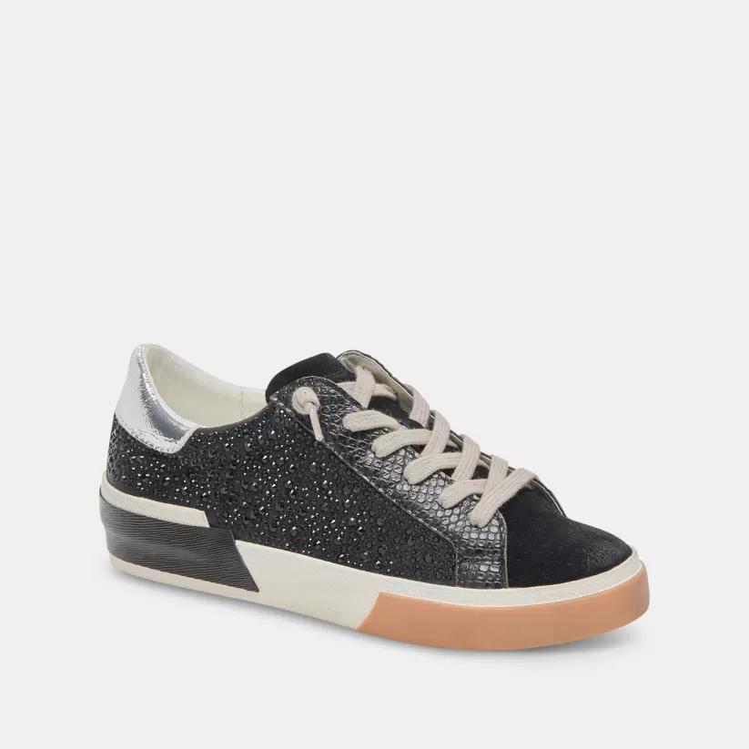 Sneakers | Dolce Vita ZINA CRYSTAL SNEAKERS BLACK SUEDE BLACKSUEDE