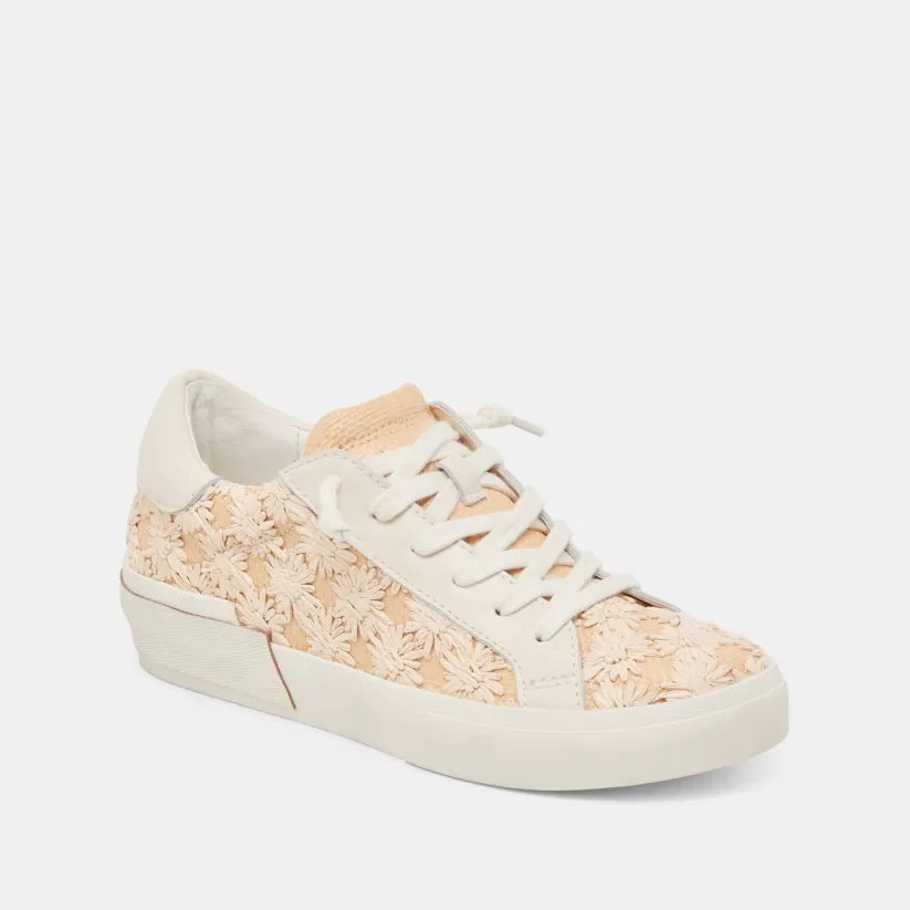 Sneakers | Dolce Vita ZINA FLORAL SNEAKERS CREME FLORAL RAFFIA CREMEFLORALRAFFIA