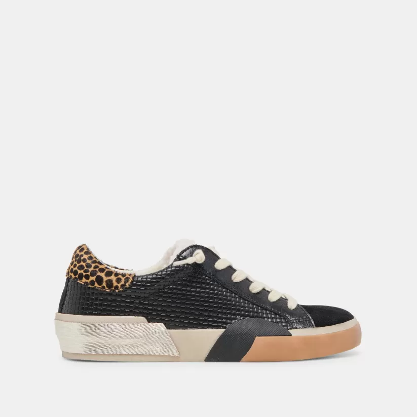 Sneakers | Dolce Vita ZINA PLUSH SNEAKERS BLACK MULTI WOVEN BLACKMULTIWOVEN