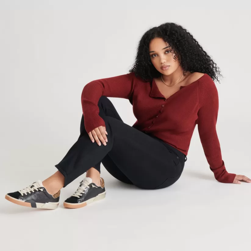 Sneakers | Dolce Vita ZINA PLUSH SNEAKERS BLACK MULTI WOVEN BLACKMULTIWOVEN
