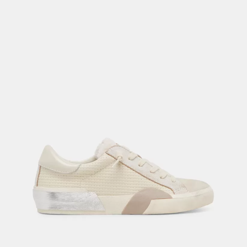 Sneakers | Dolce Vita ZINA PLUSH SNEAKERS OFF WHITE WOVEN OFFWHITEWOVEN