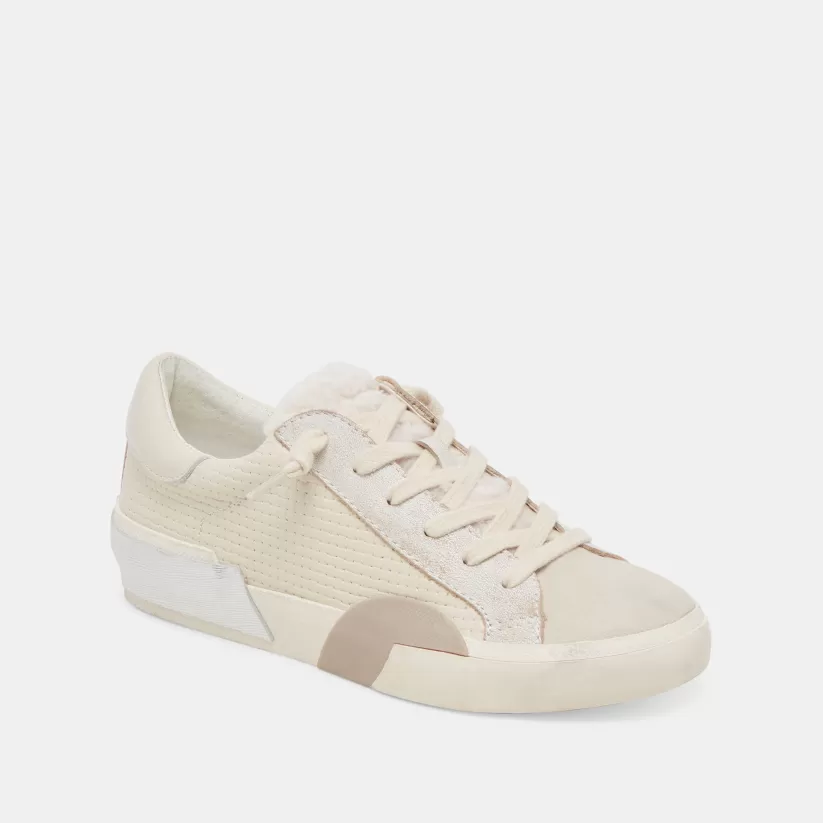 Sneakers | Dolce Vita ZINA PLUSH SNEAKERS OFF WHITE WOVEN OFFWHITEWOVEN