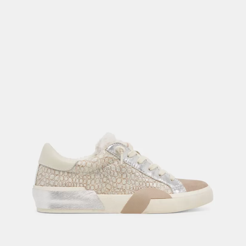 Sneakers | Dolce Vita ZINA PLUSH SNEAKERS STONE CALF HAIR STONECALFHAIR