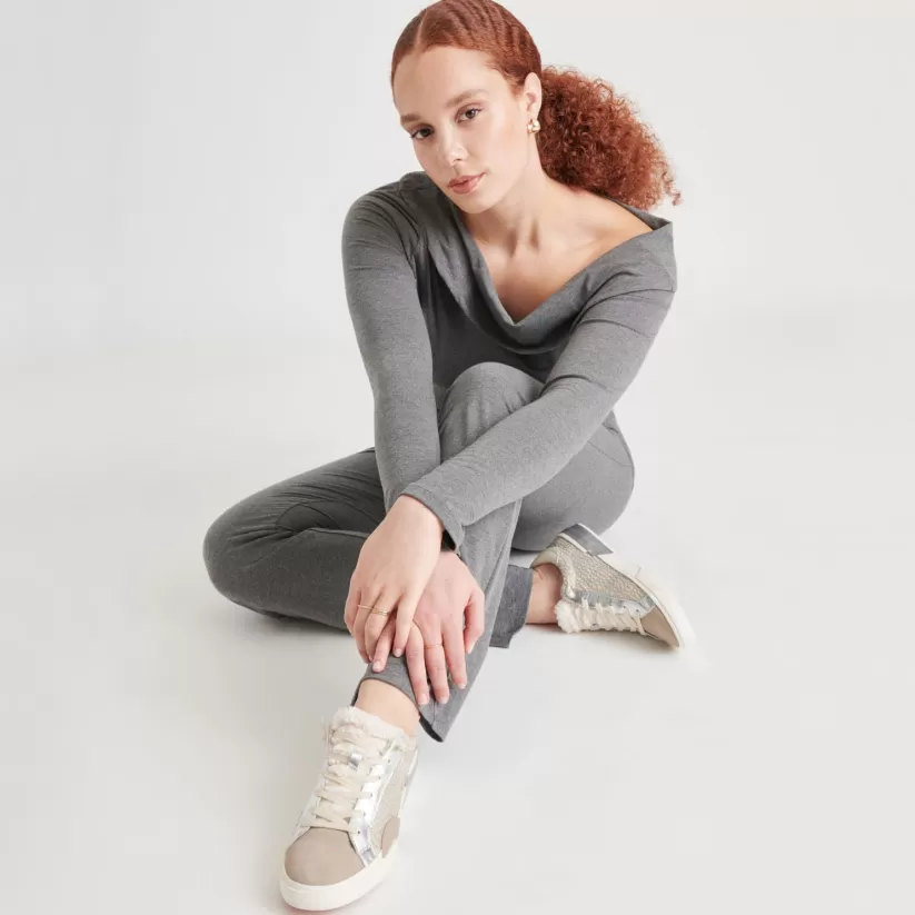 Sneakers | Dolce Vita ZINA PLUSH SNEAKERS STONE CALF HAIR STONECALFHAIR