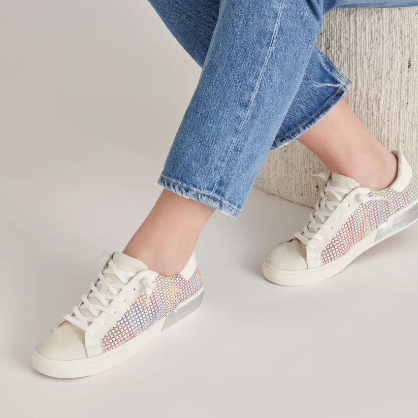 Extended Sizing | Sneakers | Dolce Vita ZINA PRIDE SNEAKERS WHITE MULTI RAFFIA WHITEMULTIRAFFIA