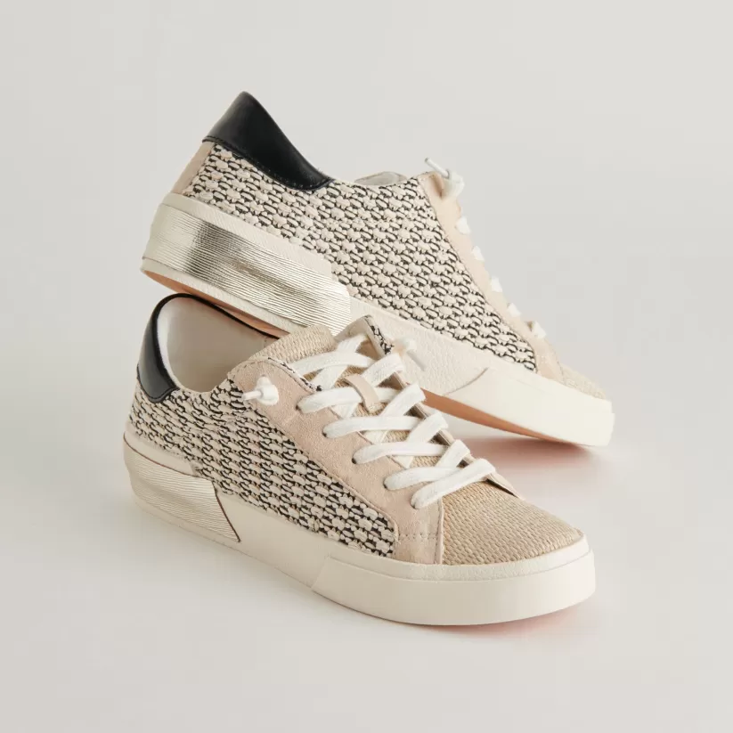 Sneakers | Dolce Vita ZINA SNEAKERS BLACK NATURAL RAFFIA BLACKNATURALRAFFIA