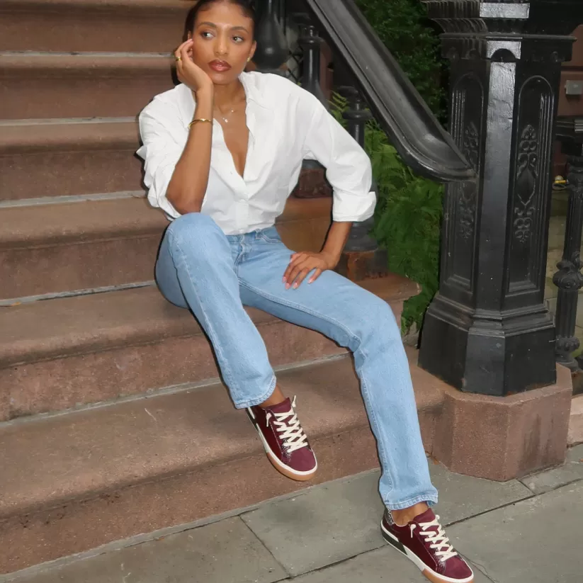 Sneakers | Dolce Vita ZINA SNEAKERS BURGUNDY CRINKLE PATENT BURGUNDYCRINKLEPATENT