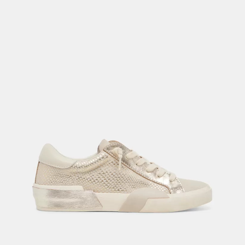 Make It Metallic | Sneakers | Dolce Vita ZINA SNEAKERS CHAMPAGNE EMBOSSED LEATHER CHAMPAGNEEMBOSSEDLEATHER