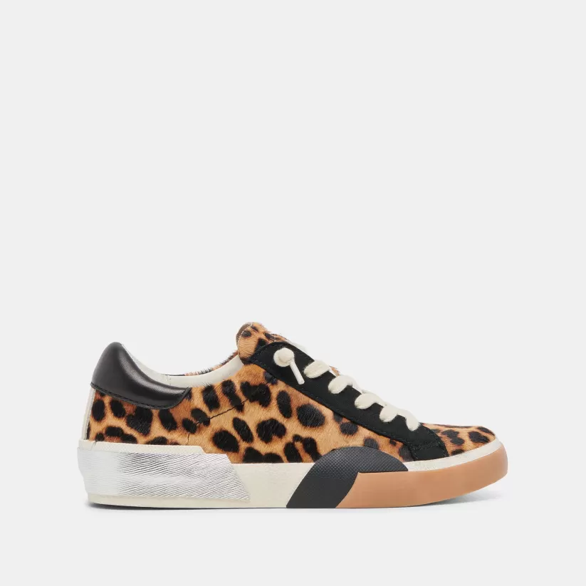 Leopard | Sneakers | Dolce Vita ZINA SNEAKERS LEOPARD BLACK CALF HAIR LEOPARDBLACKCALFHAIR