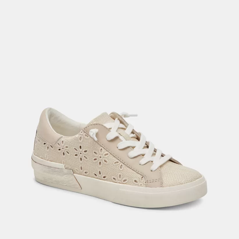 Sneakers | Dolce Vita ZINA SNEAKERS OATMEAL FLORAL EYELET OATMEALFLORALEYELET
